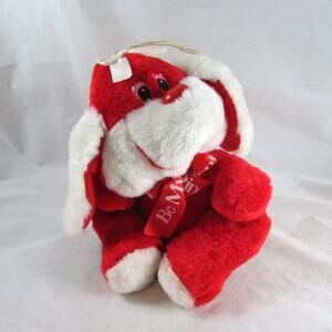Fun World Be My Valentine Day Plush Red Puppy Dog 8 Inch Romantic Gift Vintage